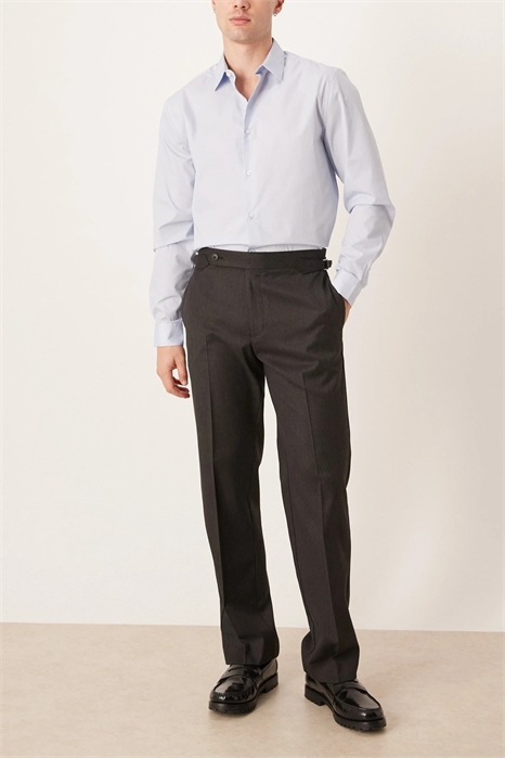 Стильные брюки с прямыми брючинами и боковыми регуляторами артикул 148247847