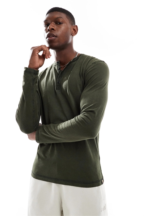 Джерси с длинными рукавами в стиле «грандад» артикул 143518446