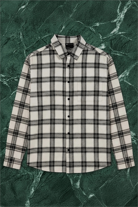 Рубашка в крупную клетку артикул 153574444