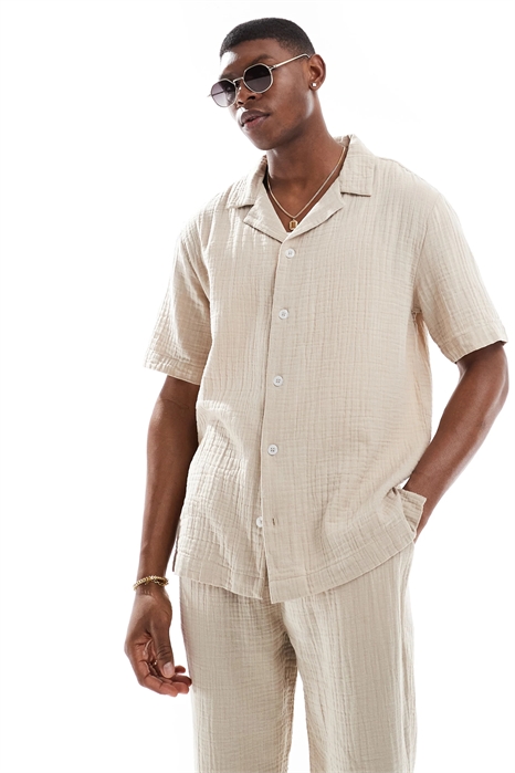 Рубашка с отложным воротником артикул 140310097