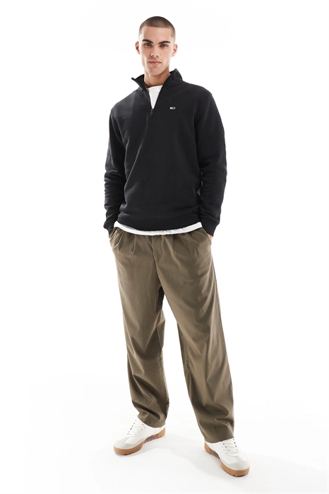 Флисовая кофта с высоким воротником и застежкой-молнией на 1/4 длины артикул 138742525