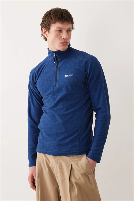 Легкий флисовый свитер Montes с полузастежкой-молнией артикул 154920455