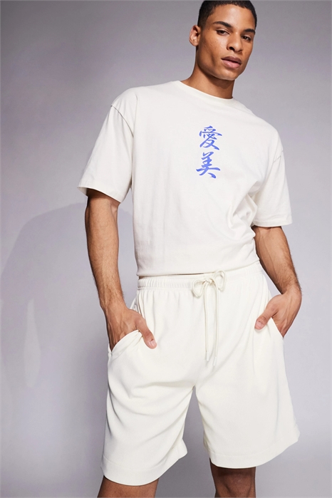 Шорты с ребристой текстурой артикул 146697106