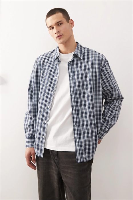 Рубашка свободного кроя артикул 152803255