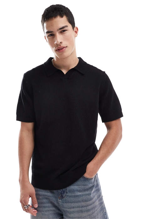 Полурубашка с расстегнутым воротником и текстурной отделкой артикул 140915947