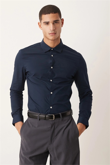 Рубашка из тонкого поплина артикул 143022655