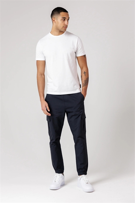 Брюки-карго из технического нейлона с манжетами артикул 155974509