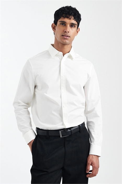 Рубашка из поплина классического кроя артикул 148999869