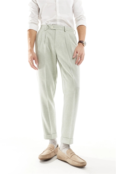 Брюки-чино с зауженным кроем артикул 138438747