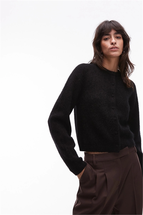 Кардиган из сверхмягкой смеси мохера и шерсти артикул 150556038