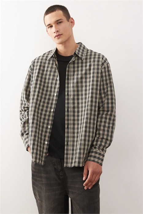 Рубашка свободного кроя артикул 152803254