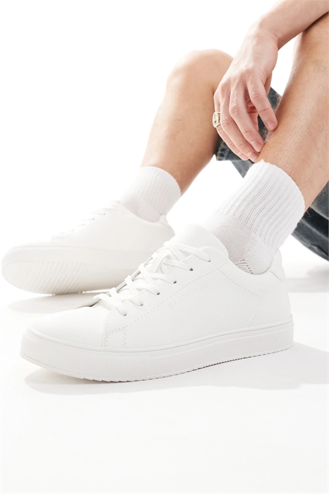 Кроссовки-лодочки из искусственной кожи на шнурках артикул 148316966