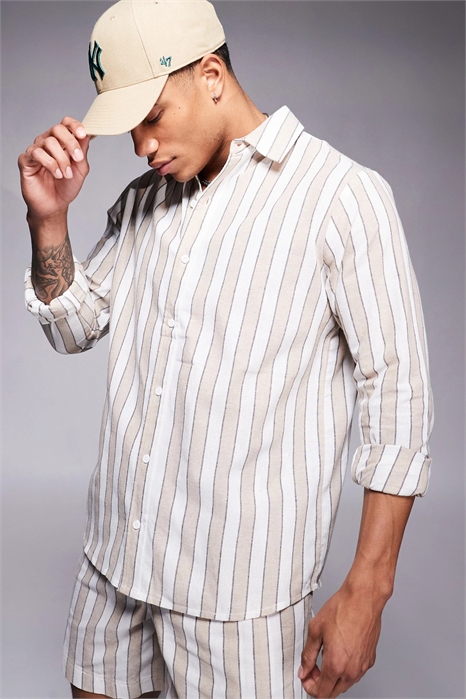 Пляжная рубашка с длинными рукавами артикул 141793602