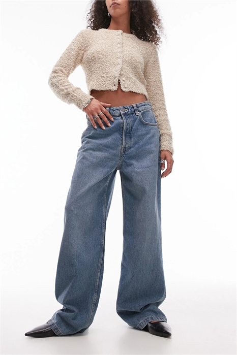 Джинсы-капсулы свободного кроя с прямыми брючинами артикул 138740702