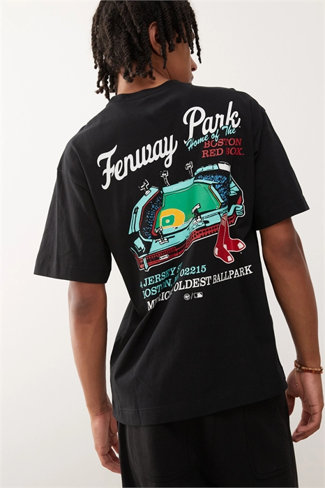 Футболка с винтажным принтом «Бостон Ред Сокс» артикул 141495822