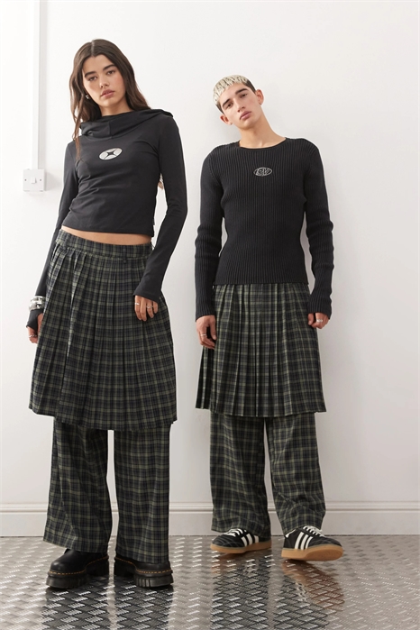 Юбка-брюки унисекс с приталенным кроем артикул 148411337