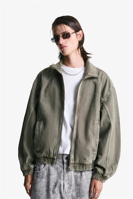 Куртка с эффектом потертости артикул 151303678