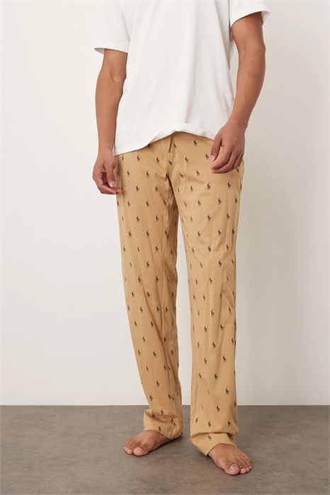 Брюки в стиле лаунж с логотипом по всей поверхности артикул 148256636