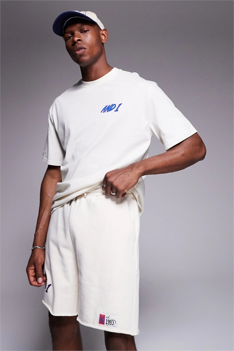 Шорты из трикотажа свободного кроя с логотипом артикул 147896219