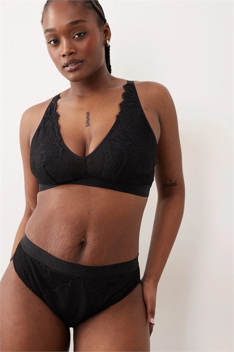 Трусики из кружева и сетки «Synergy» артикул 153724382