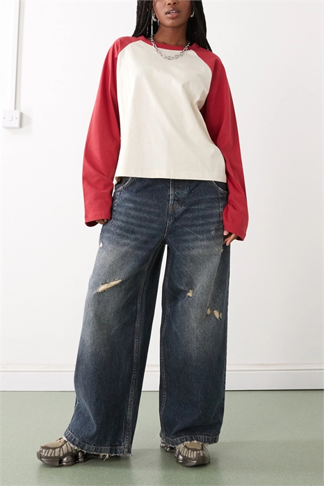 Джинсы-багги X007 XL артикул 142116391