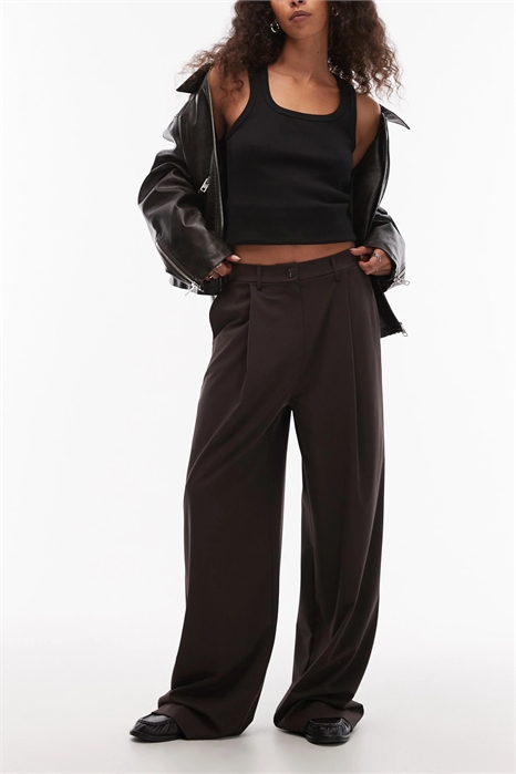 Брюки-папаши с широкими брючинами, сшитые на заказ артикул 152155936