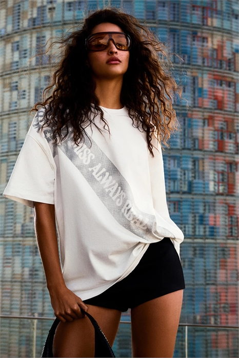 Футболка с коротким рукавом и принтом артикул 156594656