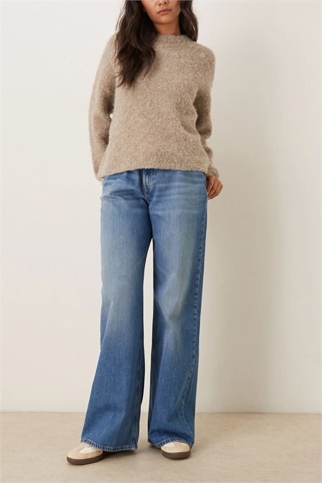 Джинсы свободного кроя с низкой посадкой артикул 143294892