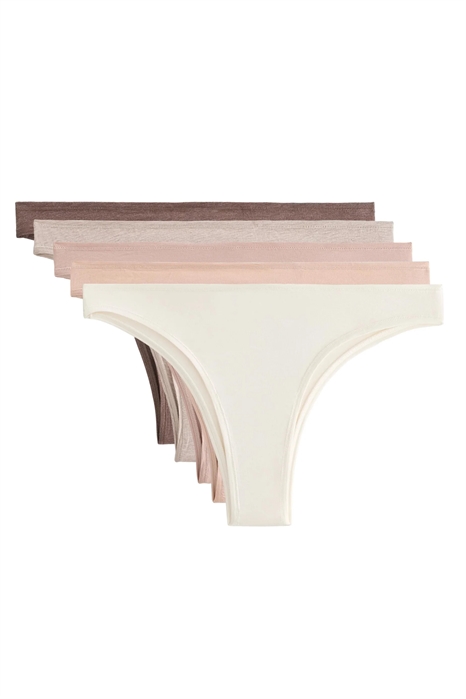 5 бразильских трусиков из смешанной хлопковой ткани артикул 154999695