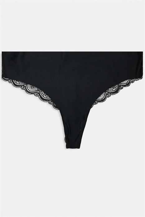 ASOS DESIGN Curve, набор из 3 штук: стринги без отпечатков и с кружевом артикул 142351024