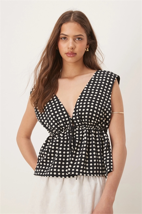 Топ с открытым вырезом спереди артикул 144436433