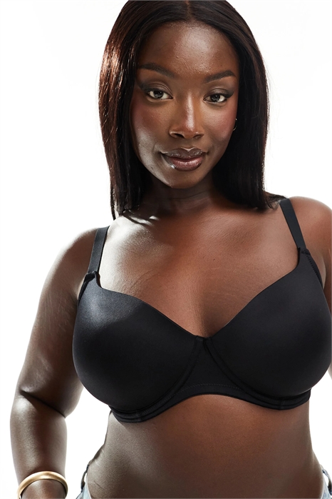 ASOS DESIGN Curve: бюстгальтер-топ из микрофибры с формованными чашками артикул 134952119