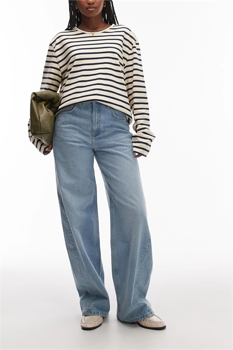 Джинсы Charlot из хлопка с широкими брючинами артикул 150500308