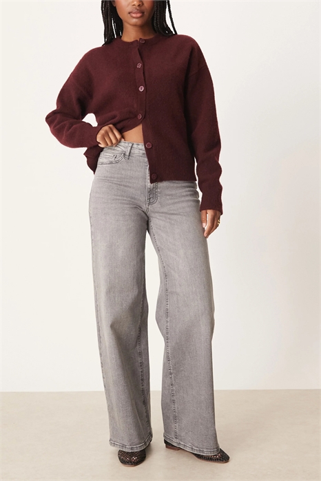 Джинсы Felina с высокой талией и широкими брючинами артикул 148381111