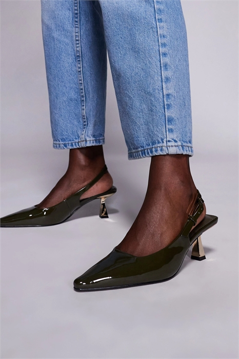 Simmi London: туфли на низком каблуке с заостренным носком и открытой пяткой, модель June артикул 144536332