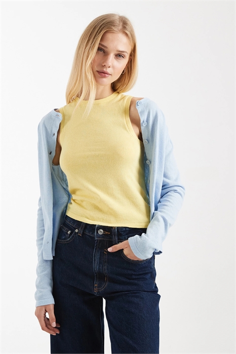 Топ с V-образным вырезом из трикотажа co-ord артикул 155249813