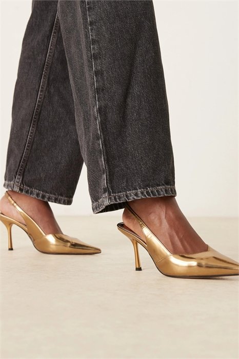 Туфли-шпильки с открытой пяткой «Сабрина» артикул 147589564