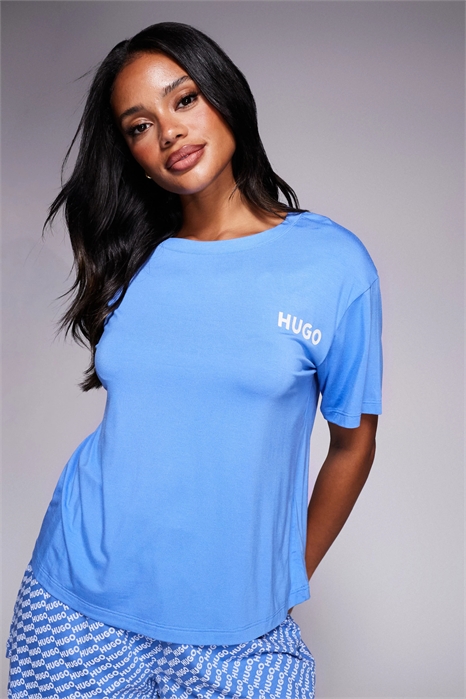 Футболка с логотипом в стиле пижамы co-ord артикул 145391639