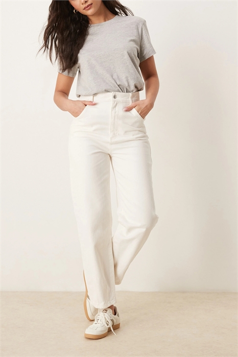 Брюки из твила с зауженными брючинами артикул 142515233