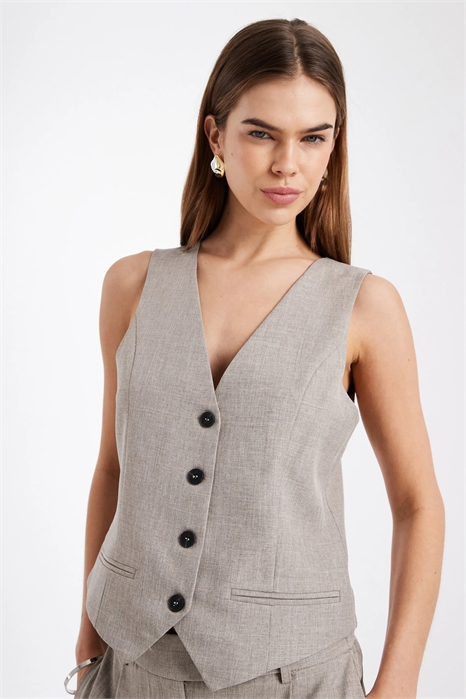 Жилет с зауженной талией co-ord артикул 140196365