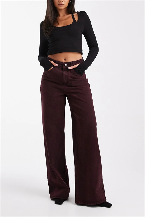 Джинсы с широкими брючинами и эффектом «кислотной выделки» от Dallas артикул 150504464