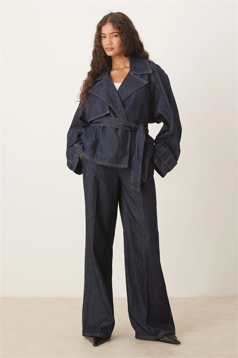 Брюки с эффектом денима, скроенные по фигуре co-ord артикул 150201911