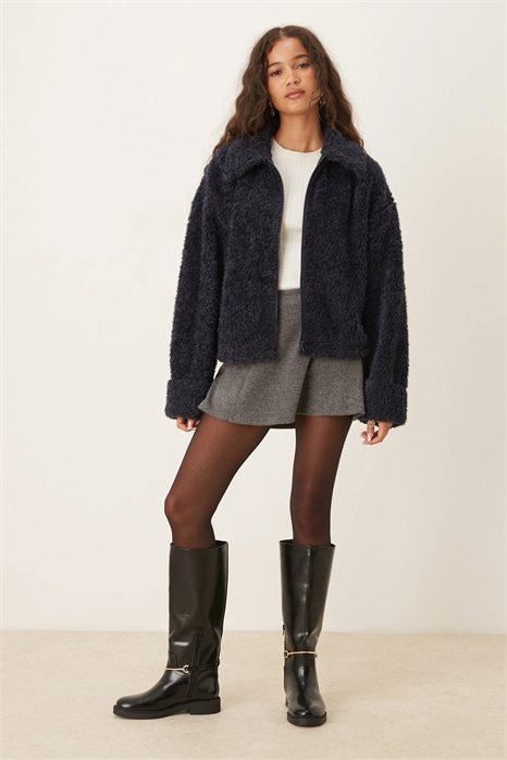 Флисовая кофта с застежкой-молнией из шенилла артикул 143244866