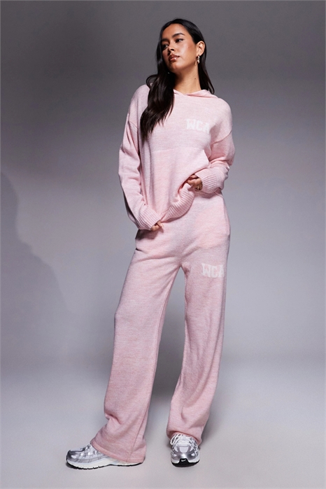 Широкие джоггеры Weekend Collective из трикотажа с принтом в стиле «варсити» co-ord артикул 149929476