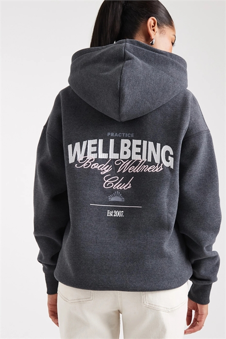 Толстовка с капюшоном и принтом артикул 149825270