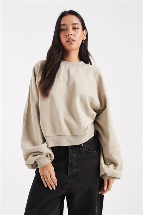 Свитшот с рукавами-балонами артикул 153666582