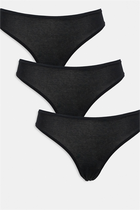 Набор из 3 хлопковых трусиков бразильского кроя артикул 143262721