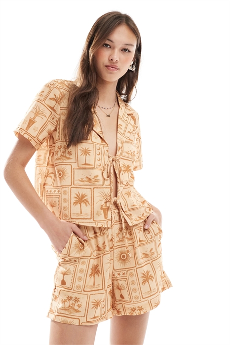 Шорты-резинки co-ord артикул 144536563