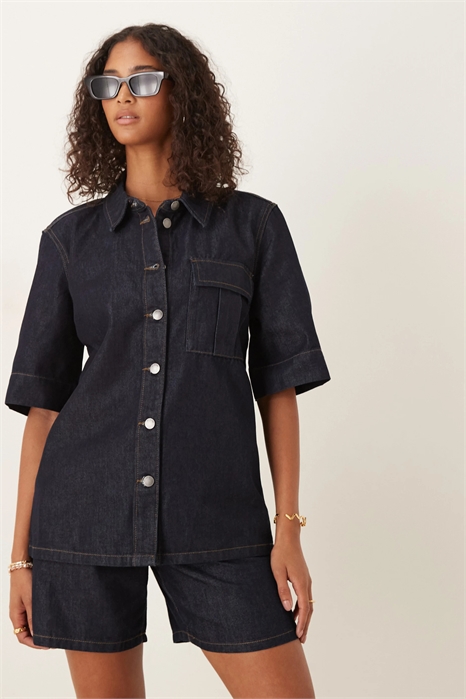 Рубашка с короткими рукавами co-ord артикул 140698864