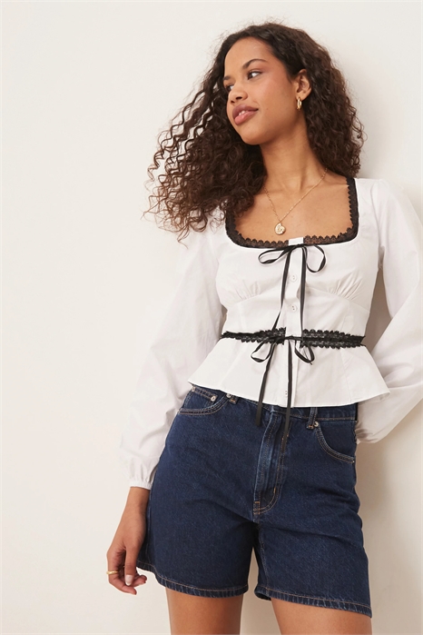 Топы с квадратным вырезом артикул 148314745